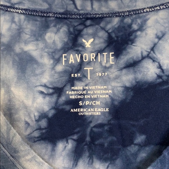 Super soft American Eagle tie-dye V neck - Picture 2 of 4